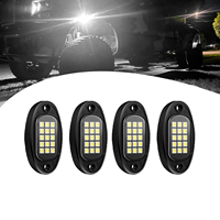 Kit de Luces LED Blancas de 6000k, 4/10/12/16 Pods, Resistentes al Agua IP68 con Cables de Extensión para ATV, RV, UTV, SUV, Camionetas Todoterreno