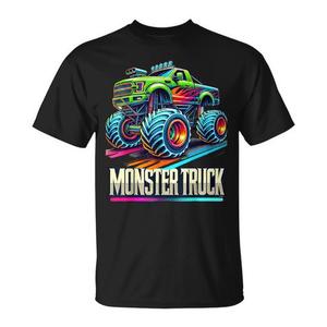T-Shirt Monster Truck a Maniche Corte, Girocollo, Stampa Digitale, Unisex per Adulti, Abbigliamento Promozionale - Product Image 1
