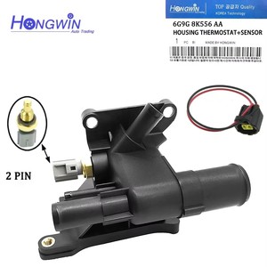 6G9G 8K556 AA Thermostat de refroidissement du moteur Capteur de sortie d'eau pour Fo-rd Mondeo Mk2 3 Focus Mk1 C-Max Fusion <span class=keywords><strong>Volvo</strong></span> <span class=keywords><strong>S40</strong></span> S50 S80 C30 - Product Image 2