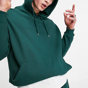 Ensemble de survêtement surdimensionné pour hommes, ensembles de sweat-shirts personnalisés en coton vert, survêtement respirant pour hommes, tenue de sport, ensemble de survêtement de grande taille - Product Image 3