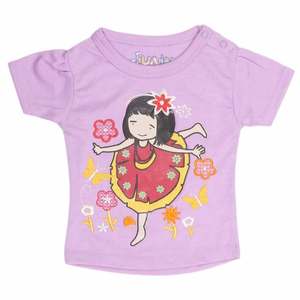 Camiseta para niña recién nacida - Morado claro - Product Image 1