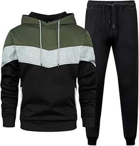 Sweat à capuche et survêtement athlétique d'hiver unisexe de haute qualité, ensemble de survêtements de jogging 2 pièces personnalisé, grande taille - Product Image 5