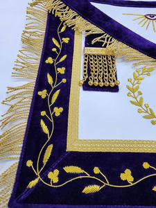 Mandil Masónico de Primera Calidad, Estilo Vintage, Duradero, Cómodo y Ecológico, con Bordado Elegante para Logia - Product Image 5