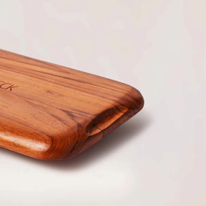 Handcrafted Elegant Eco-Friendly Wooden Food Serving Tray <b>Disposable</b> Natural Wood <b>Platter</b> - Product Image 2