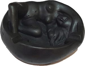 Cenicero de resina de diseño moderno con figura de dama desnuda, regalo personalizado para el hogar - Product Image 6