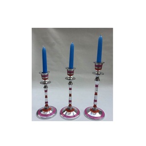 ชุดเชิงเทียนตกแต่งงานแต่งงานสีทองทำด้วยมือชุดเทียนโลหะ3ชิ้นสำหรับตกแต่งบ้านสำหรับเทศกาลอีสเตอร์ - Product Image 4