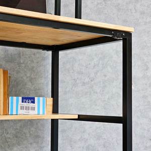 โต๊ะทำงานมินิมอล FD68062 ขนาด 120x60x150 ซม. พร้อมชั้นวางหนังสือ ทำจากไม้ยางพารา เฟอร์นิเจอร์สำนักงาน โต๊ะคอมพิวเตอร์แบบดั้งเดิม - Product Image 6