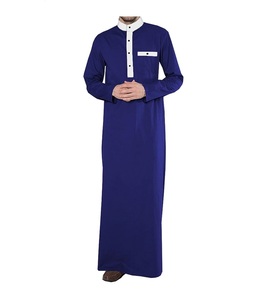 Prix bas Vêtements islamiques traditionnels musulmans Qatar Arabie hommes islamiques Jubbah Thobes à vendre - Product Image 1