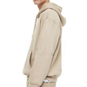 Sweat à capuche baggy streetwear pour homme Pull personnalisé de qualité supérieure 100% coton mélangé conçu au Pakistan - Product Image 3