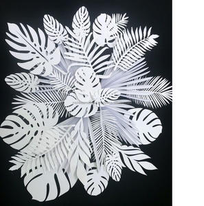 เครื่องประดับพวงมาลัยโลหะตกแต่งบ้าน,ของตกแต่งคริสต์มาสเครื่องประดับคริสต์มาสโลหะแกะสลักทองเหลืองแบน - Product Image 2