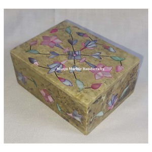 Độc quyền mới nhất mô hình tốt nhất Class hiện đại cái nhìn bằng đá Cẩm Thạch Dát box với mẹ của ngọc trai biển vỏ xương Inlay cho hộp đồ trang sức - Product Image 4