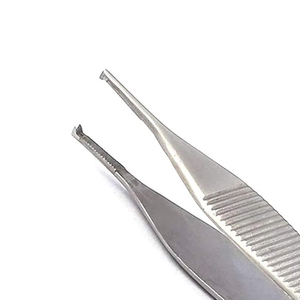 Service OEM ODM, forceps à tissus Adson, acier inoxydable argenté de haute qualité, manuel, réutilisable, certifié CE, classe I, certifié ISO13485 - Product Image 3