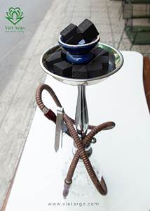 Cube de charbon de bois Shisha en coquille de noix de coco de haute qualité longue durée à chaleur élevée conceptions personnalisées vente en gros directe du bambou du Vietnam - Product Image 3