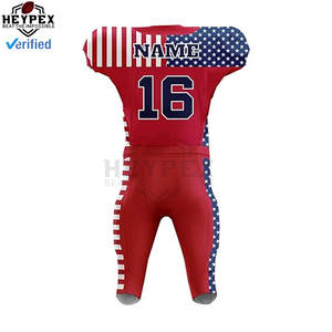 Nouveau design de maillots de football américain personnalisés uniformes de football personnalisés de haute qualité et abordables équipes et fans personnalisés - Product Image 3