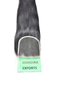 Vente en gros prix d'usine 100% cheveux bruts fermeture naturelle 5*5 faisceaux droits sans perte de cheveux extensions de cheveux humains du temple indien - Product Image 2