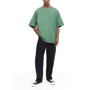 เสื้อยืดโอเวอร์ไซส์สำหรับผู้ชายเสื้อยืดผ้านุ่มระบายอากาศได้ดี - Product Image 4