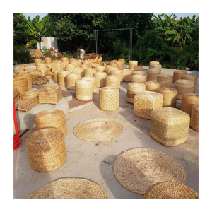 Grand coussin de coussin en jacinthe tissé confortable-Parfait pour la maison, le studio ou les zones de relaxation en plein air avec un produit naturel - Product Image 5