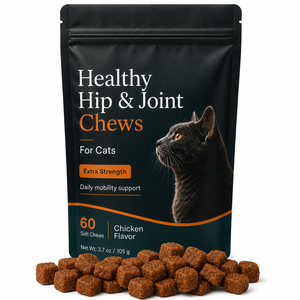 Suplemento Masticable de Glucosamina, MSM y Condroitina para la Salud Articular de Gatos de Marca Blanca, <span class=keywords><strong>Extra</strong></span> Fuerte, Alivia la Rigidez y Mejora la Movilidad - Product Image 1