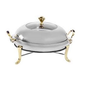 Chauffe-plats chauffe-plats Design classique attrayant en acier fournitures alimentaires chauffe-plats fête de mariage casserole servant avec couvercle - Product Image 3