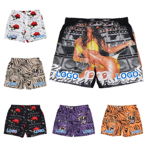 กางเกงขาสั้นฮาวายสไตล์วินเทจลำลองสำหรับผู้ชาย ขายส่ง OEM รับทำโลโก้ตามสั่ง เหมาะสำหรับสตรีทแวร์ ยิม เพาะกาย และออกกำลังกาย - Product Image 2