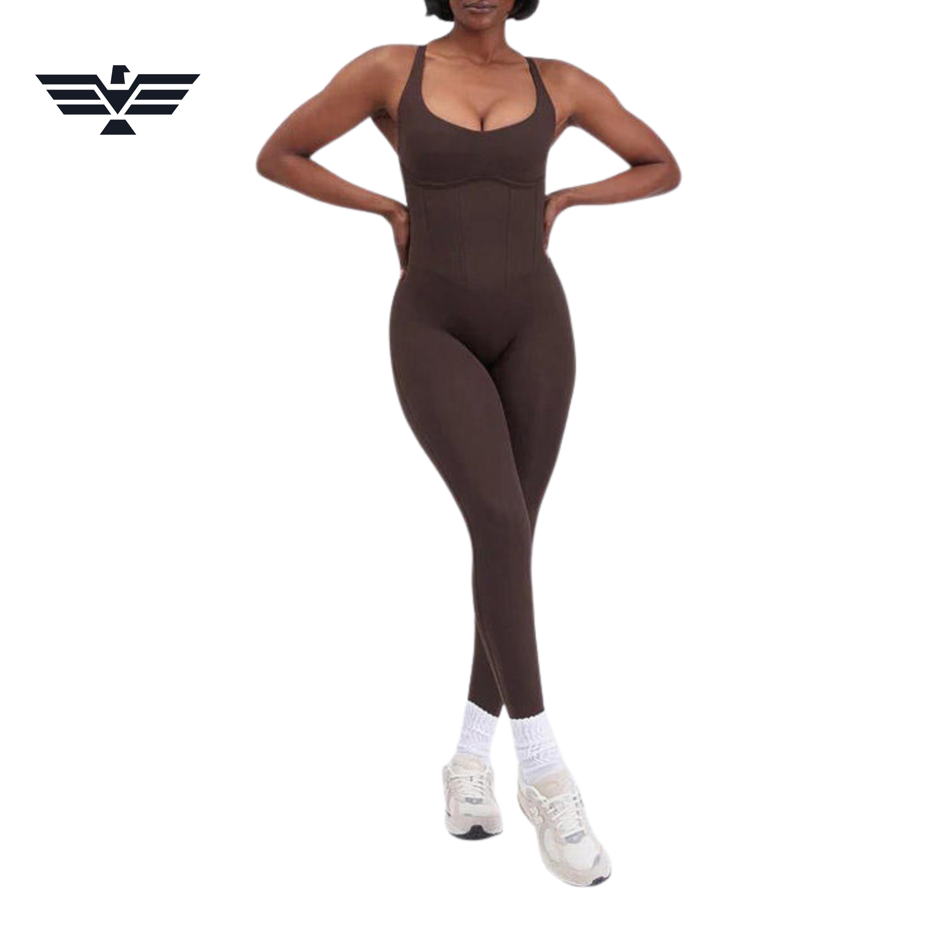 New Quick-Drying Nude Feeling Sports Bodysuit One-Piece Adjustable Shoulder Strap Fitness Yoga Jumpsuit Beauty Back Tight