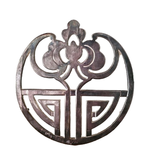 Metal <b>Casted</b> Decorative <b>Trivet</b> for Hot <b>Iron</b> & Hot Dishes Kitchen Counter Floral Design Dining Table for Weddings Parties - Product Image 2