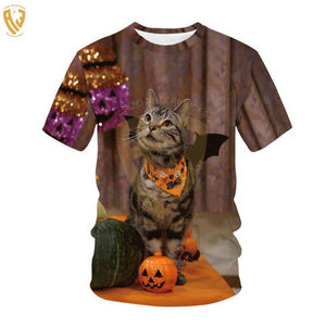 Vente chaude 100% Coton T-shirts pour Adultes 220 Grammes Anti-Rides Casual Wears Solid Pattern Sublimation Print Blank Shirts - Product Image 4