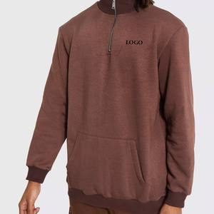 Sweats en gros de haute qualité pour hommes surdimensionnés demi sweats zippés Collection d'hiver Tenues tendance 2026 - Product Image 1