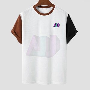 เสื้อยืดผ้าฝ้ายถักนิตติ้งสำหรับผู้ชายใส่สบายนุ่ม100% คอตตอนแขนสั้นระบายอากาศได้ดีเป็นมิตรกับสิ่งแวดล้อมสำหรับสวมใส่ในชีวิตประจำวัน - Product Image 1