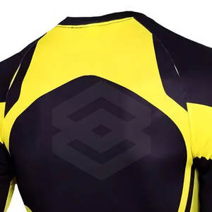Latest Design <b>Men's</b> <b>Red</b> Rash Guard Sports Wear with Custom Logo <b>Long</b> <b>Sleeves</b> & Breathable Feature - Product Image 5