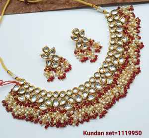 Indian Traditional Ethnic Gold Plated Copper Bridal Wedding Jewelry <b>Set</b> <b>for</b> <b>Women</b> Party Earrings & Necklace <b>Set</b> - Product Image 4
