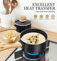 Batterie de cuisine antiadhésive en aluminium pour casseroles et poêles, idéale pour la cuisine – Offre spéciale