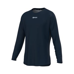 Men's <b>Long</b> Sleeve Compression Training <b>T</b>-<b>Shirt</b>-100% Polyester Blank Knit Tee - Product Image 1