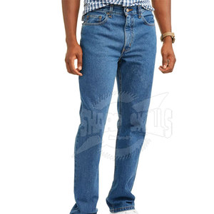 Pantalones vaqueros personalizados de Bajo MOQ al por mayor para hombre, Pantalones vaqueros de último diseño con logotipo personalizado para hombre - Product Image 1