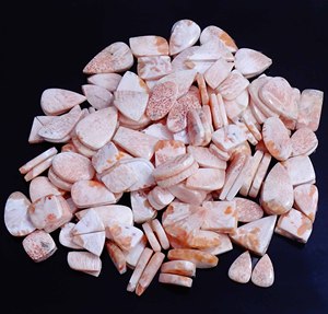 Lot de Cabochon de Paire de Scolecite Naturelle, Lot de Pierres Précieuses de Forme et de Taille Mélangées pour la Fabrication de Bijoux - Product Image 2