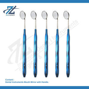 Ensemble de miroirs dentaires en acier inoxydable avec manche creux et miroir, instruments manuels de classe I - Product Image 2