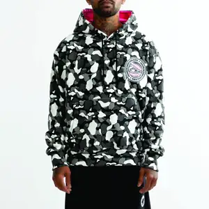 Custom Brand Logo High Quality Fashion Hip Hop Men's Casual Pullover Hoodies Sweatshirts