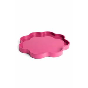 Plateau de service rectangulaire laqué rose clair tendance de haute qualité, écologique, OEM, multi-usages, fabriqué au Vietnam par HNH Craft - Product Image 3