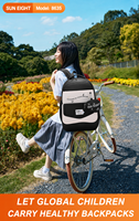 SUN EIGHT Sac à dos pour étudiants du secondaire et du supérieur de 18,5 pouces pour filles et garçons, sac à dos multi-poches pour ordinateur portable, modèle 8635