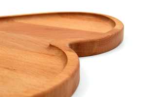 Ensemble cadeau d'entreprise de planche à découper en bois de hêtre en forme de cœur de qualité supérieure 2026, planche de service en bois massif de qualité supérieure avec gravure de logo personnalisée - Product Image 2