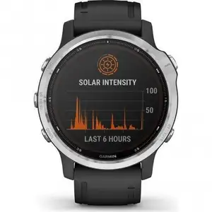 Yüksek kaliteli Garmins Fenix 6S güneş gümüş nabız monitörü GPS spor saat