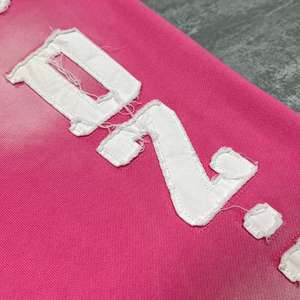 Pantalon évasé pour homme en coton lourd 300 g/m², délavé à l'eau de Javel, effet vieilli, avec dentelle personnalisée, peint et brodé, pour l'hiver - Product Image 4