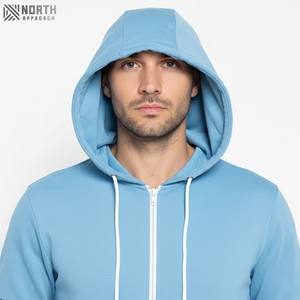 Survêtement d'hiver pour homme, coupe classique, style streetwear, respirant, 100% coton, à capuche, uni, best-seller - Product Image 4