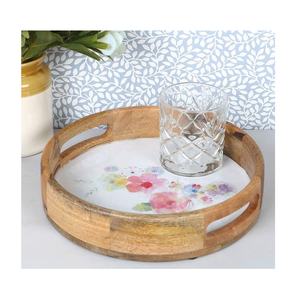 ถาดไม้ไผ่และไม้ผลไม้จานขนมถาดเสิร์ฟอาหารงานไม้ในฟาร์มสั่งทำได้ - Product Image 3