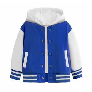 Baseball <b>Jackets</b> <b>Boys</b> Girls Fit Varsity <b>Jacket</b> Casual Lightweight Plain Cardigan Button School Coat - Product Image 1