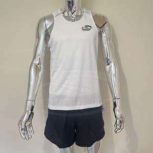 Camiseta lavada con ácido para hombre con logotipo personalizado al por mayor, ropa informal sin mangas, conjunto de camisetas de verano para hombre - Product Image 2