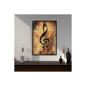 Table MDF grande taille 70x50cm avec cadre d'impression de qualité coloré pour notes de musique Décalcomanies murales série 121 - Product Image 3