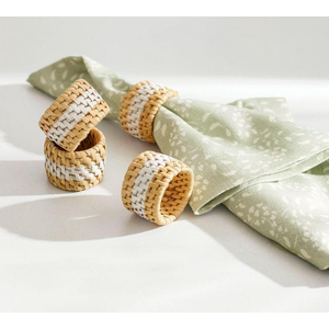 Rond de serviette en rotin tissé à la main Fabriqué au Vietnam Matériau écologique pour la décoration de la maison et de la vaisselle Vente en gros - Product Image 5