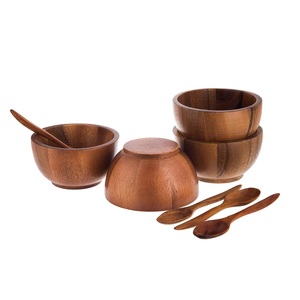 Ensaladera de madera de lujo Excelente calidad Hecho a mano Diseñador Cuenco de sopa Acabado personalizado Venta al por mayor Cuenco de madera para servir - Product Image 4