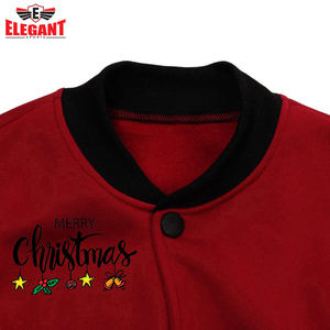 Veste universitaire à manches en cuir Letterman Vêtements d'extérieur Dernier style Hommes Porter une veste universitaire de Noël par Elegant Sports - Product Image 2